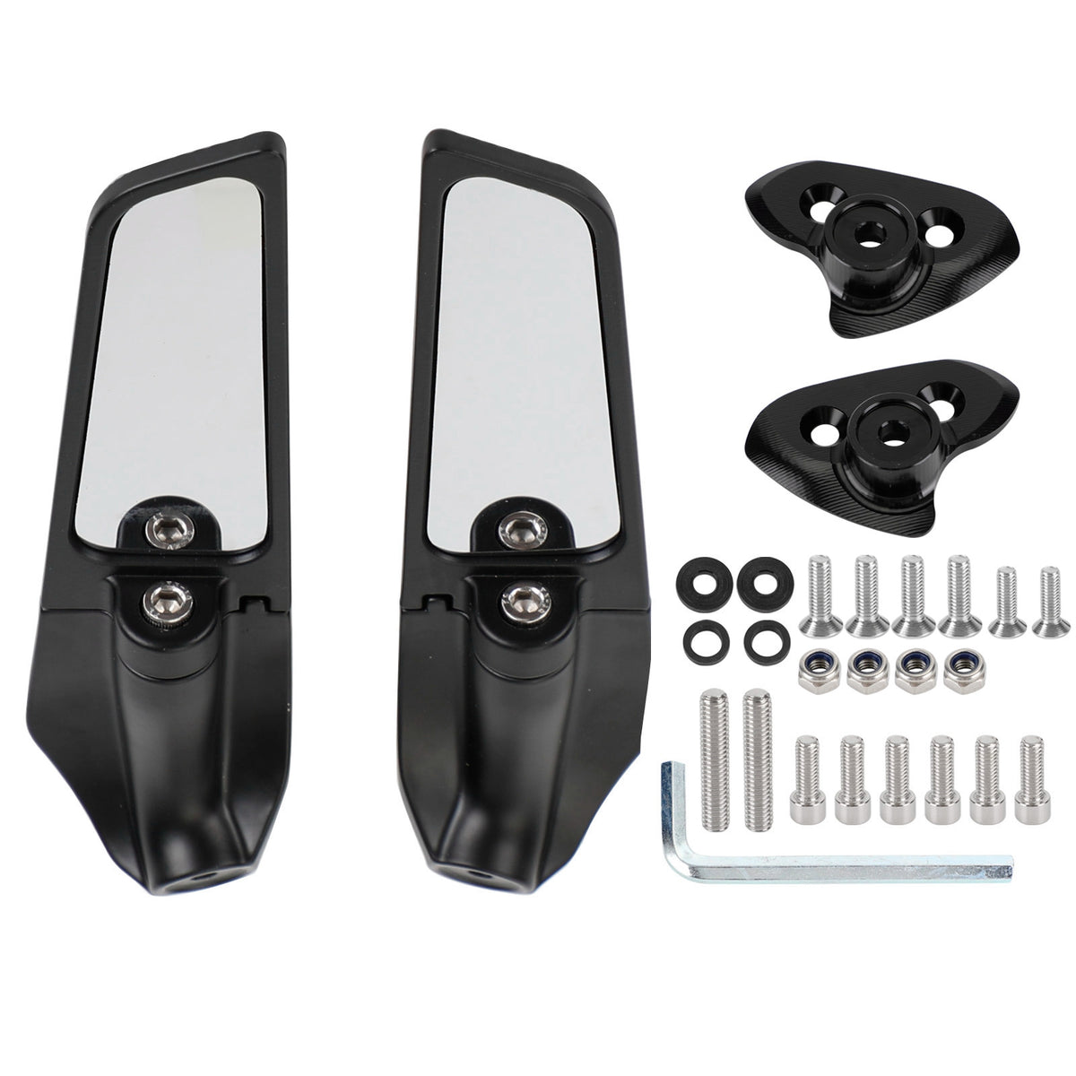 Yamaha YZF R1 R1M 2015-2019 Adjustable Wing Fin Rearview Mirrors