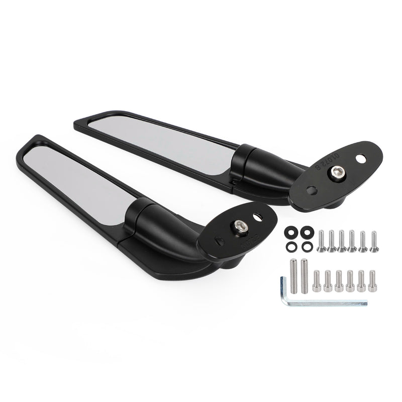 Suzuki GSXR 600/750/1000 2000-2019 Adjustable Wing Fin Rearview Mirrors