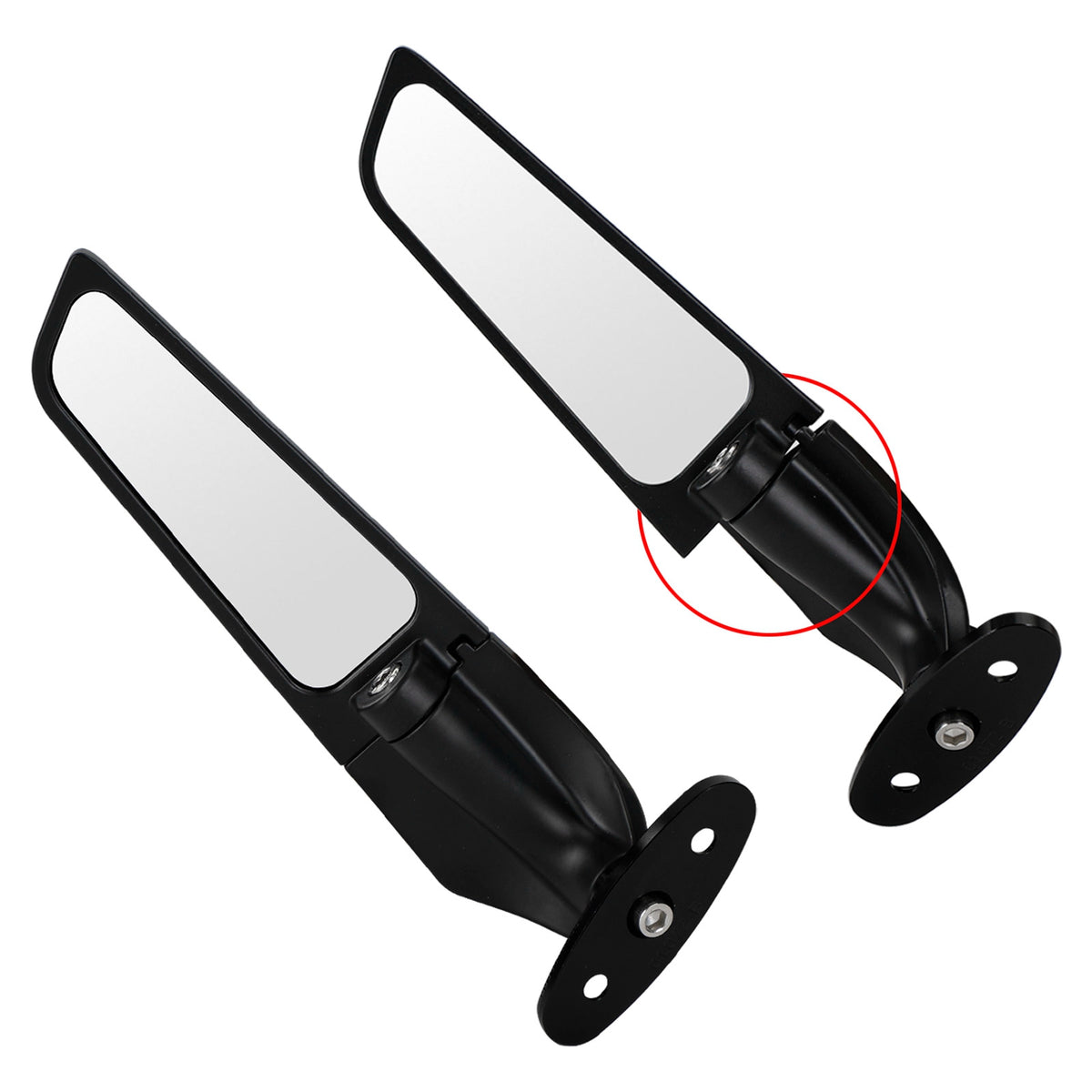 Suzuki GSXR 600/750/1000 2000-2019 Adjustable Wing Fin Rearview Mirrors