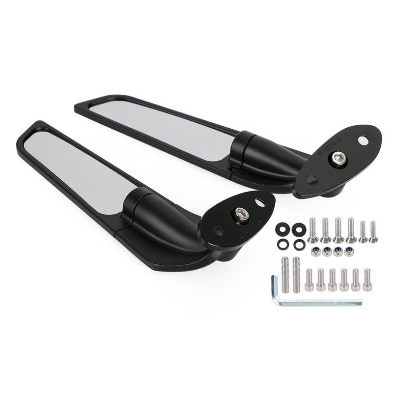Kawasaki Ninja 250 300 400 650 2013-2021 Adjustable Wing Fin Rearview Mirrors