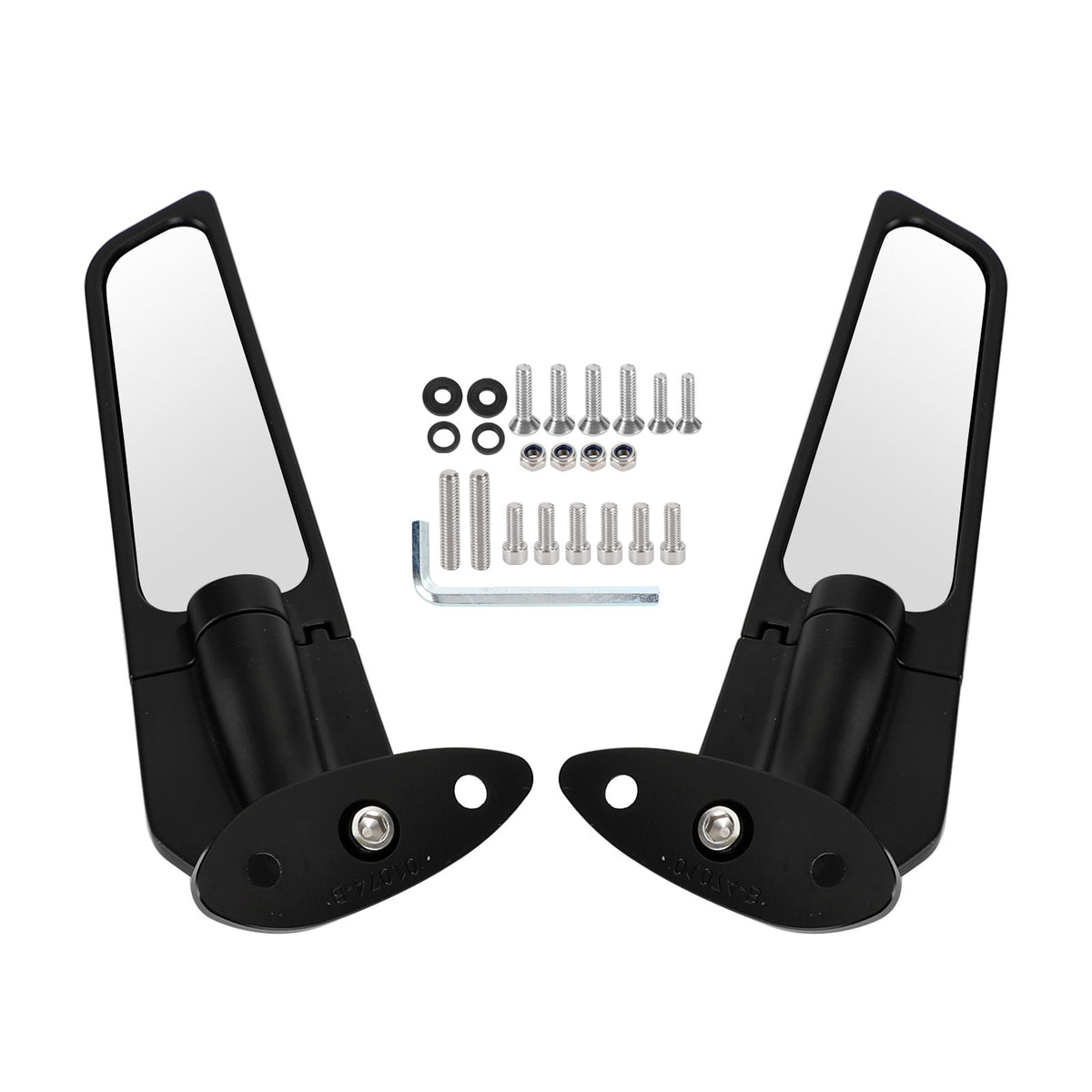 Kawasaki Ninja 250 300 400 650 2013-2021 Adjustable Wing Fin Rearview Mirrors