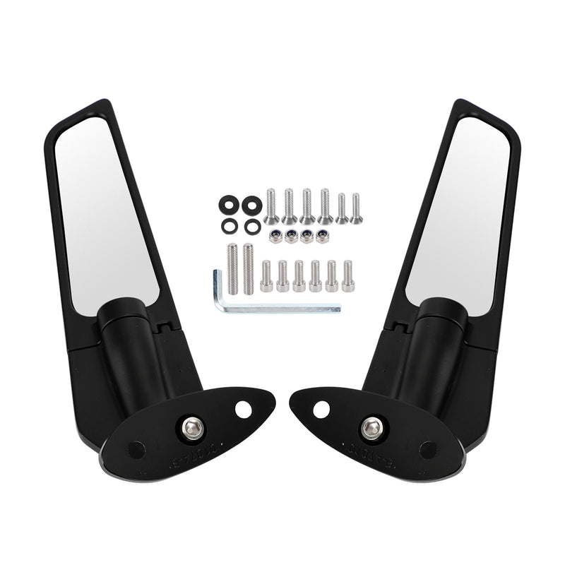 Kawasaki Ninja 250 300 400 650 2013-2021 Adjustable Wing Fin Rearview Mirrors
