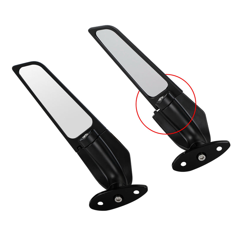 Kawasaki Ninja 250 300 400 650 2013-2021 Adjustable Wing Fin Rearview Mirrors