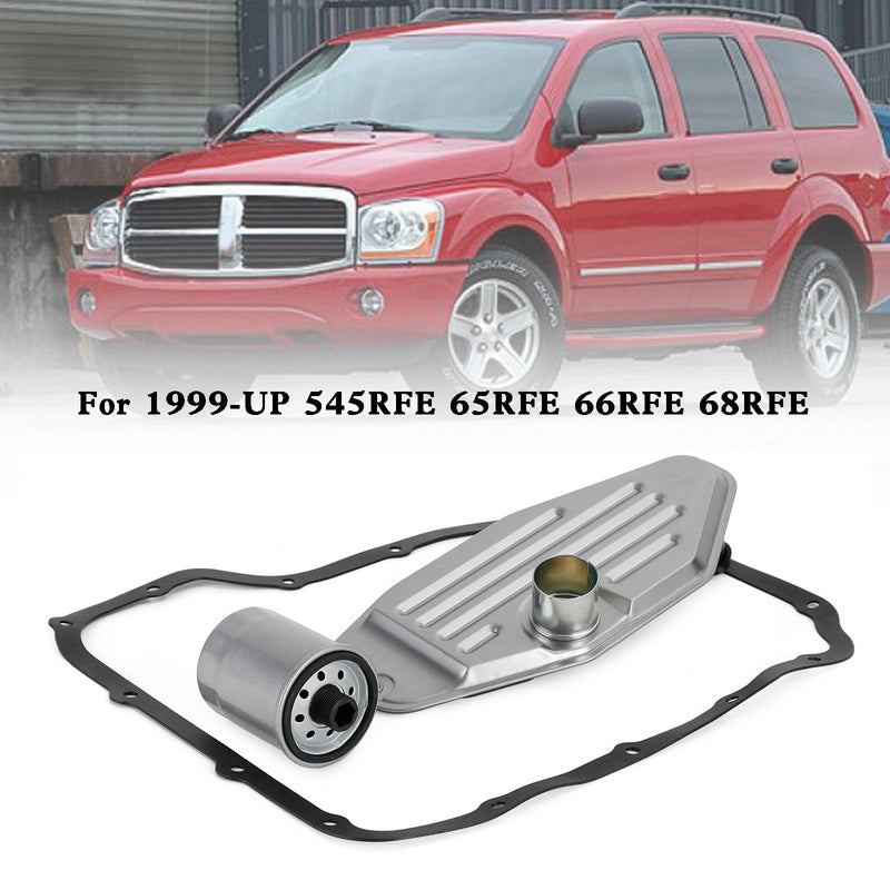 Transmission Filter Kit 4WD With Pan Gasket For 1999-UP 545RFE 65RFE 66RFE 68RFE