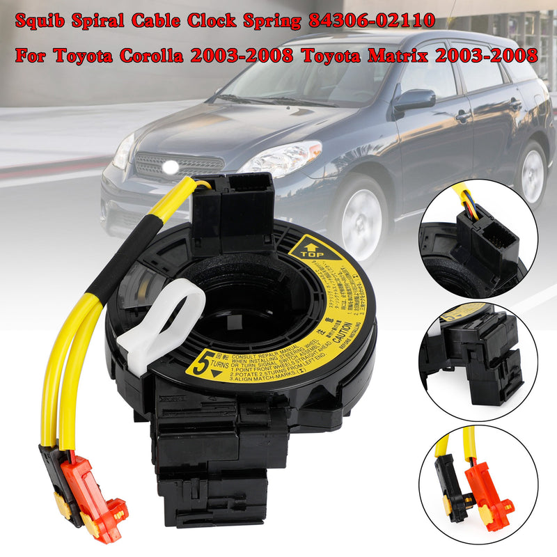 Toyota Corolla 2003-2008 Squib Spiral Cable Clock Spring 84306-02110