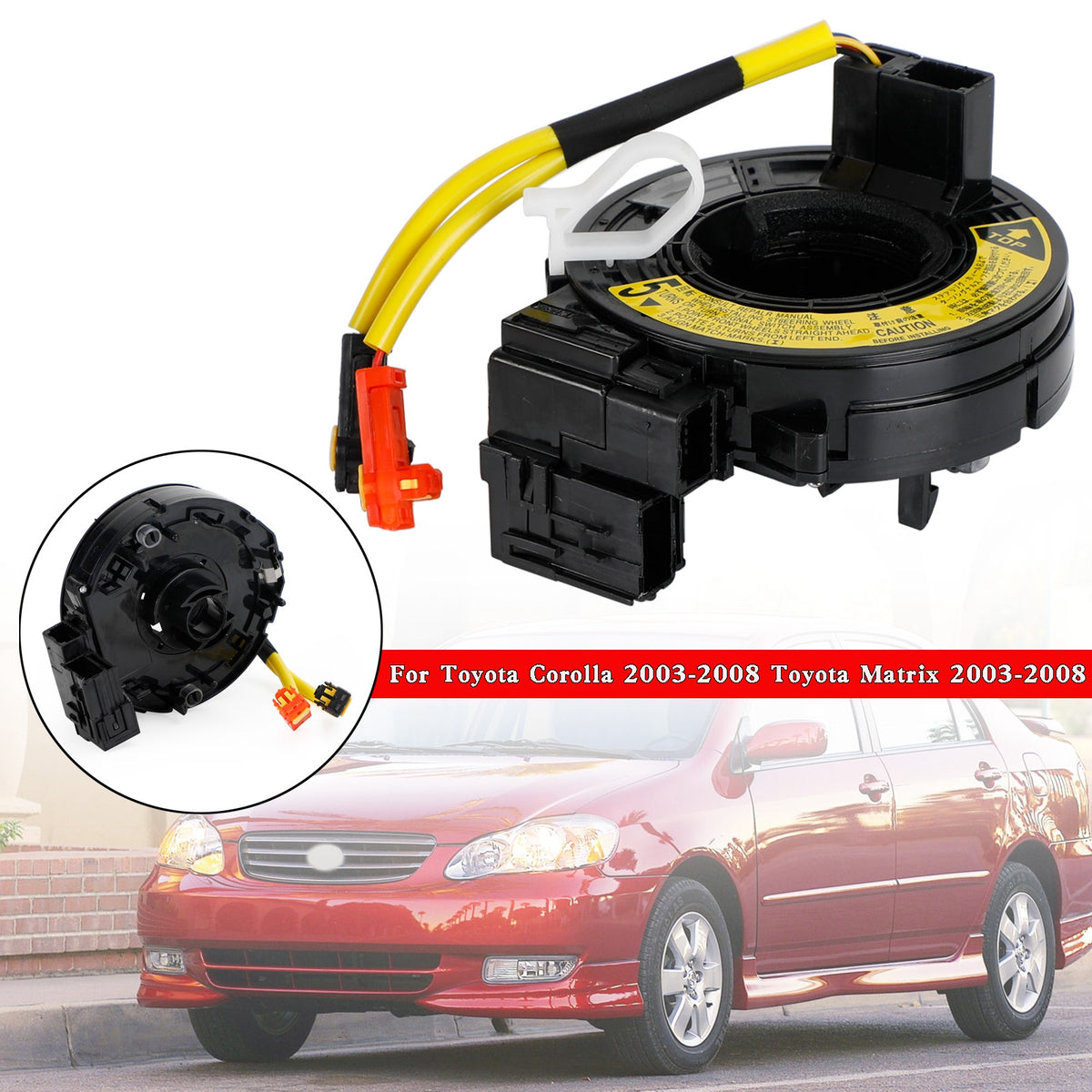 Toyota Corolla 2003-2008 Squib Spiral Cable Clock Spring 84306-02110
