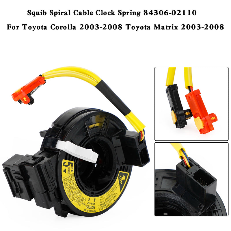 Toyota Corolla 2003-2008 Squib Spiral Cable Clock Spring 84306-02110