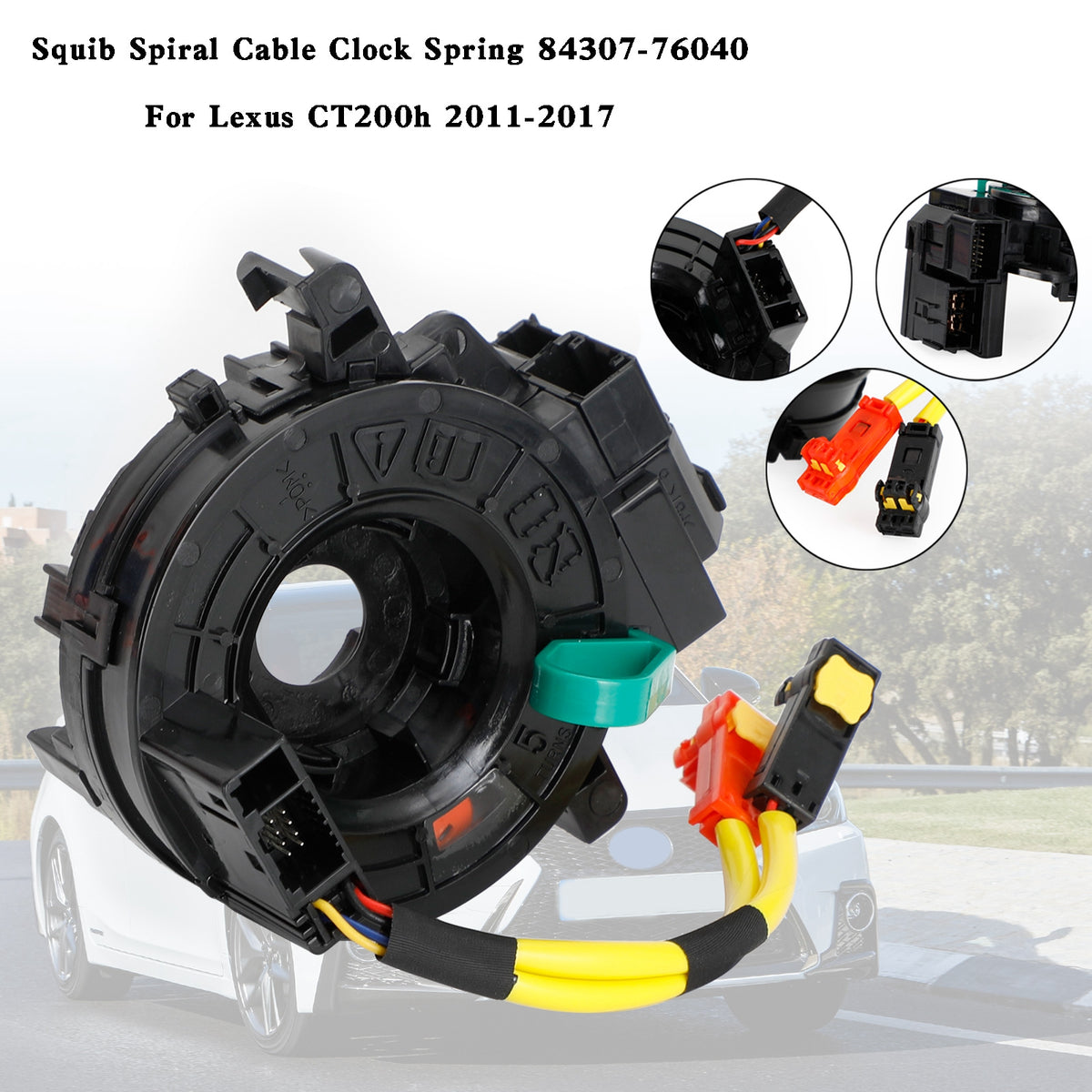 Lexus CT200h 2011-2017 Squib Spiral Cable Clock Spring 84307-76040