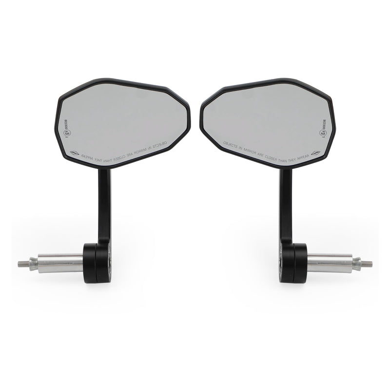 Pair Rear View BAR End Mirror - Long Arm 7/8" Aluminum Handlebar End Mirrors