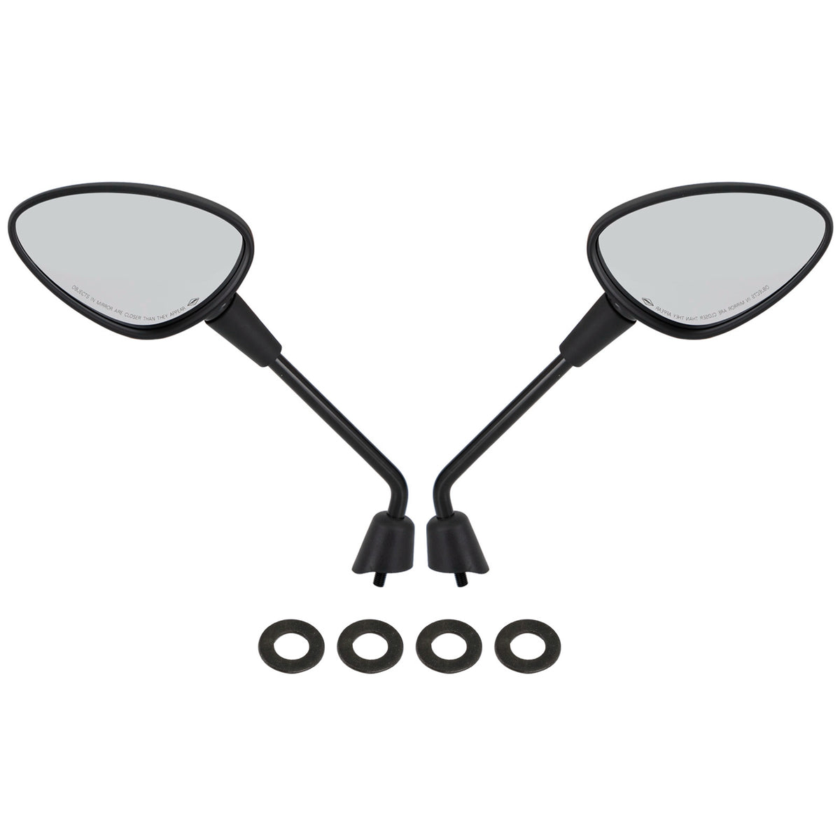 Vespa Sprint 50 125 150 2014-2022 Left & Right Rearview Mirror Black