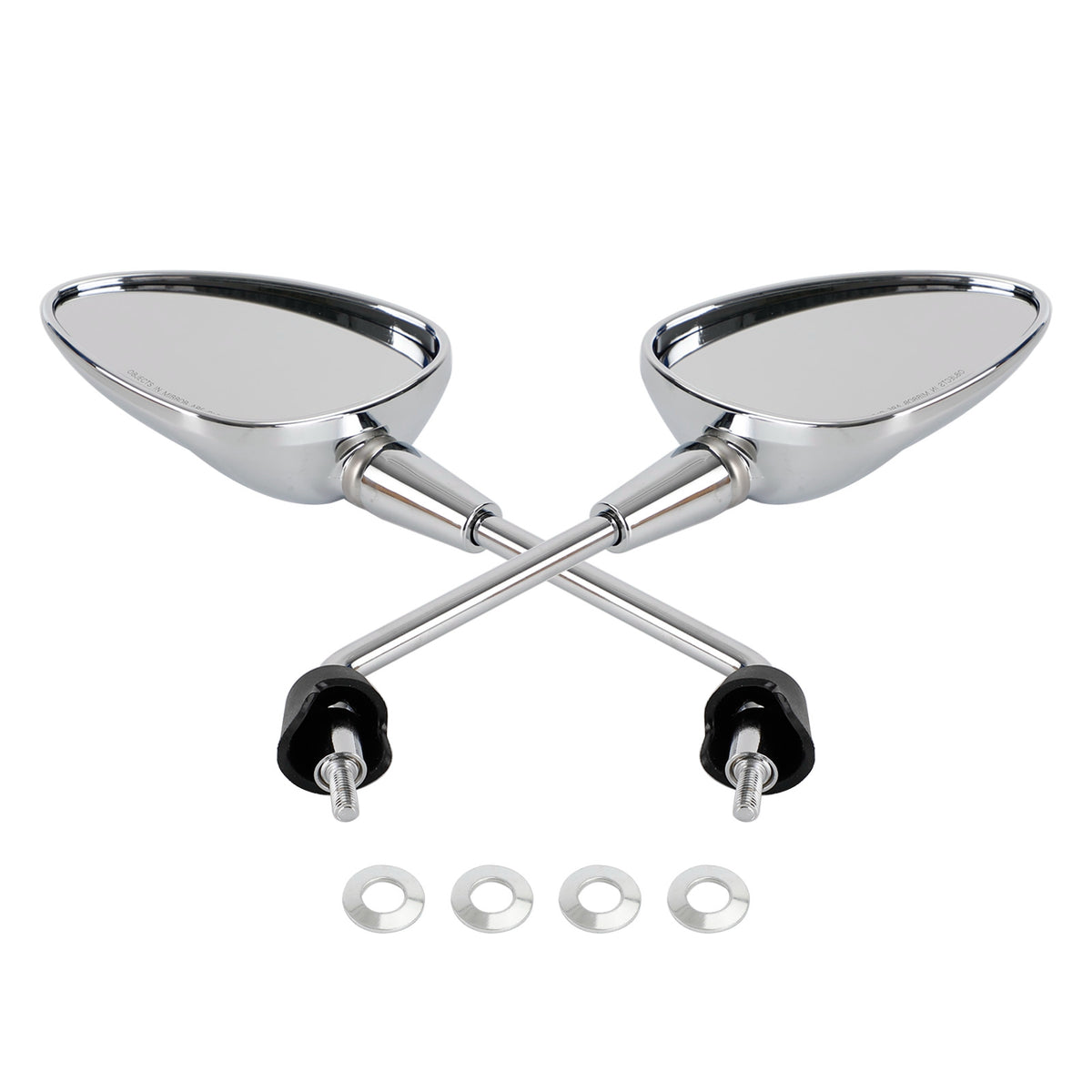 Vespa Sprint 50 125 150 2014-2022 Left & Right Rearview Mirror Chrome
