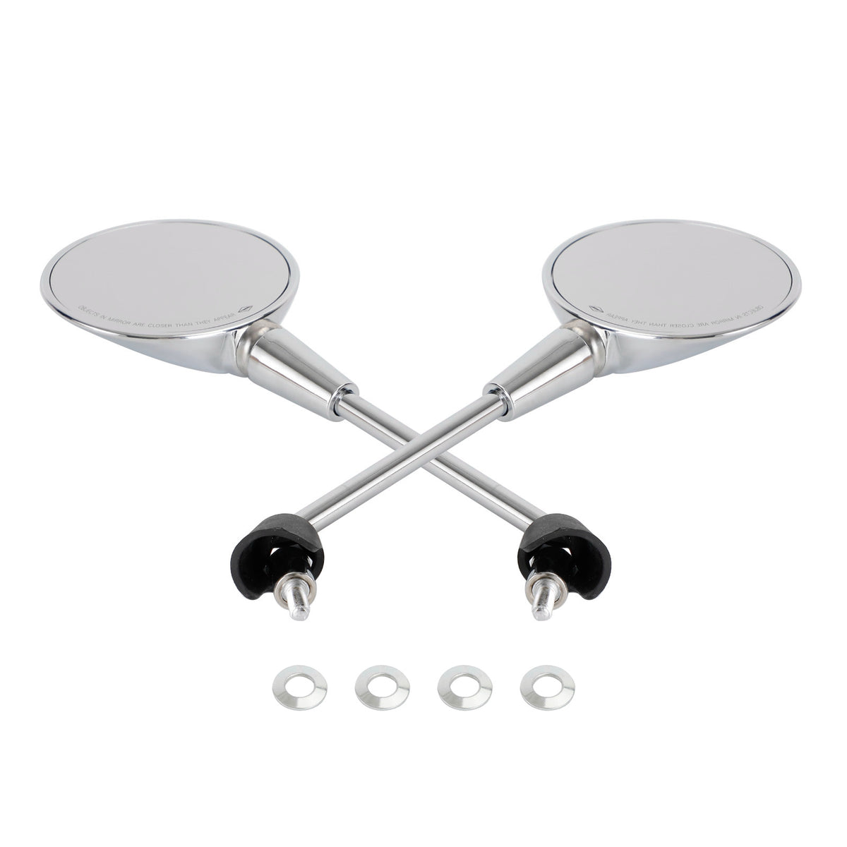 Vespa Primavera 50 125 150 2014-2022 Left & Right Rearview Mirror Chrome