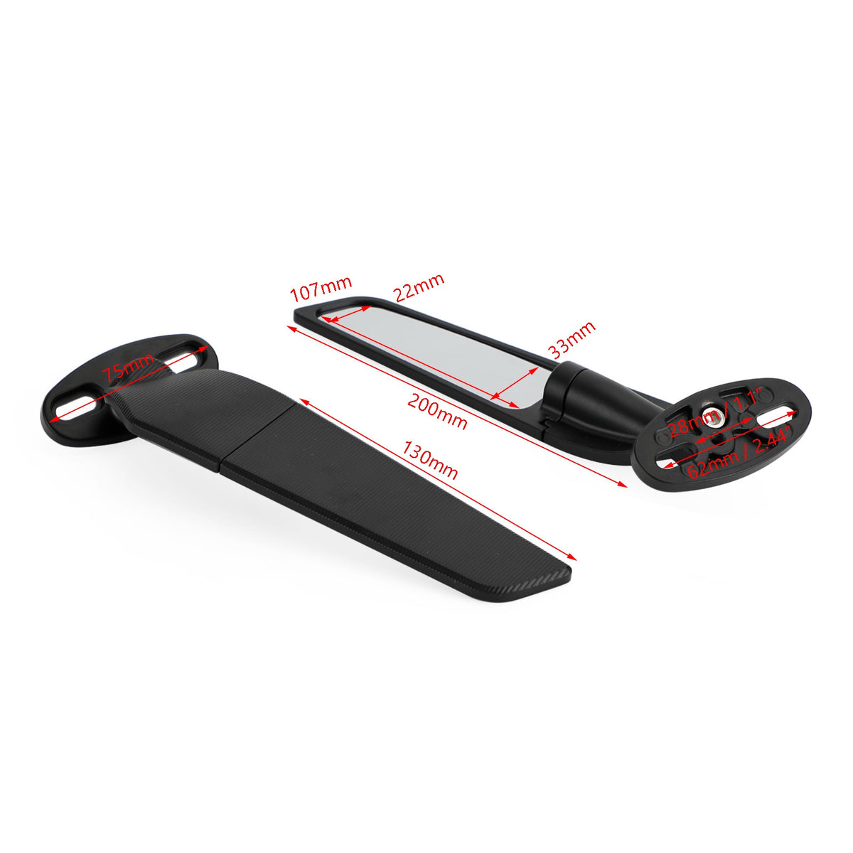 Aprilia RS660 RSV4 1000/Factory/RF Swivel Wing Fin Rearview Mirrors