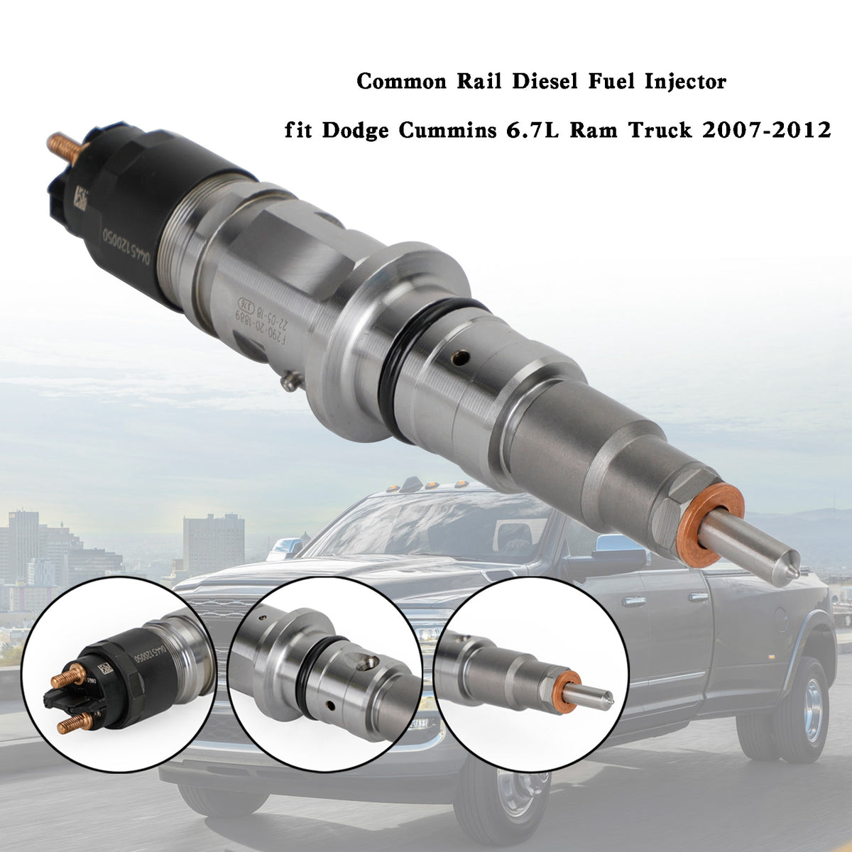 Dodge Cummins 6.7L Ram Truck 2007-2012 1PCS Common Rail Diesel Fuel Injector
