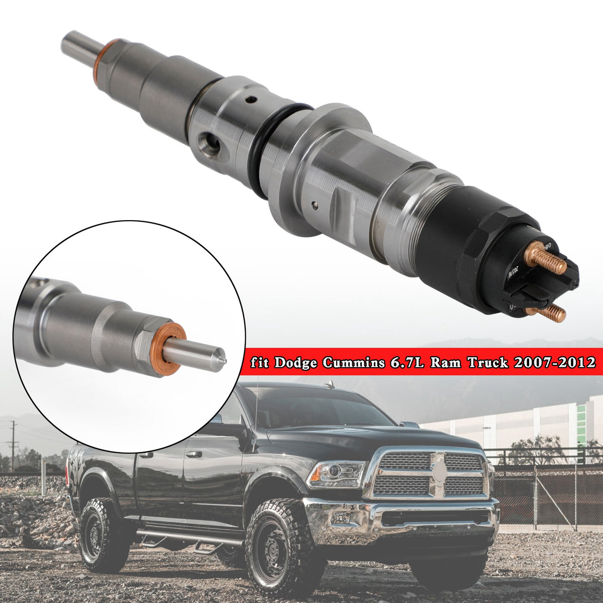 Dodge Cummins 6.7L Ram Truck 2007-2012 1PCS Common Rail Diesel Fuel Injector