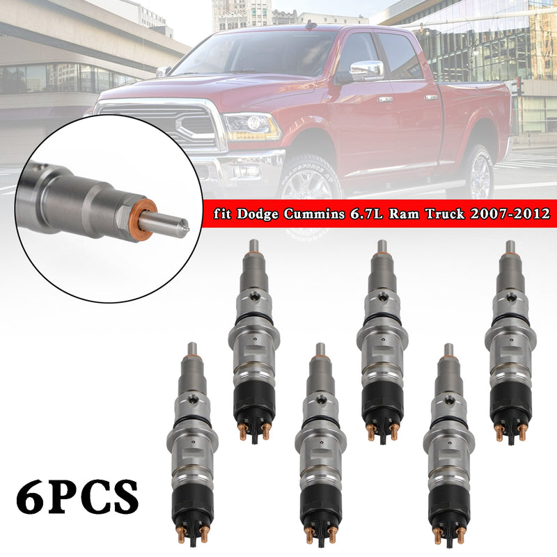 Dodge Cummins 6.7L Ram Truck 2007-2012 6PCS Common Rail Diesel Fuel Injector
