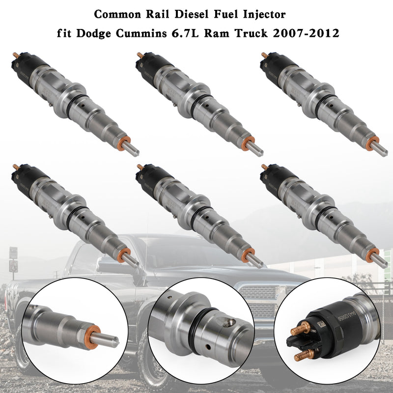 Dodge Cummins 6.7L Ram Truck 2007-2012 6PCS Common Rail Diesel Fuel Injector