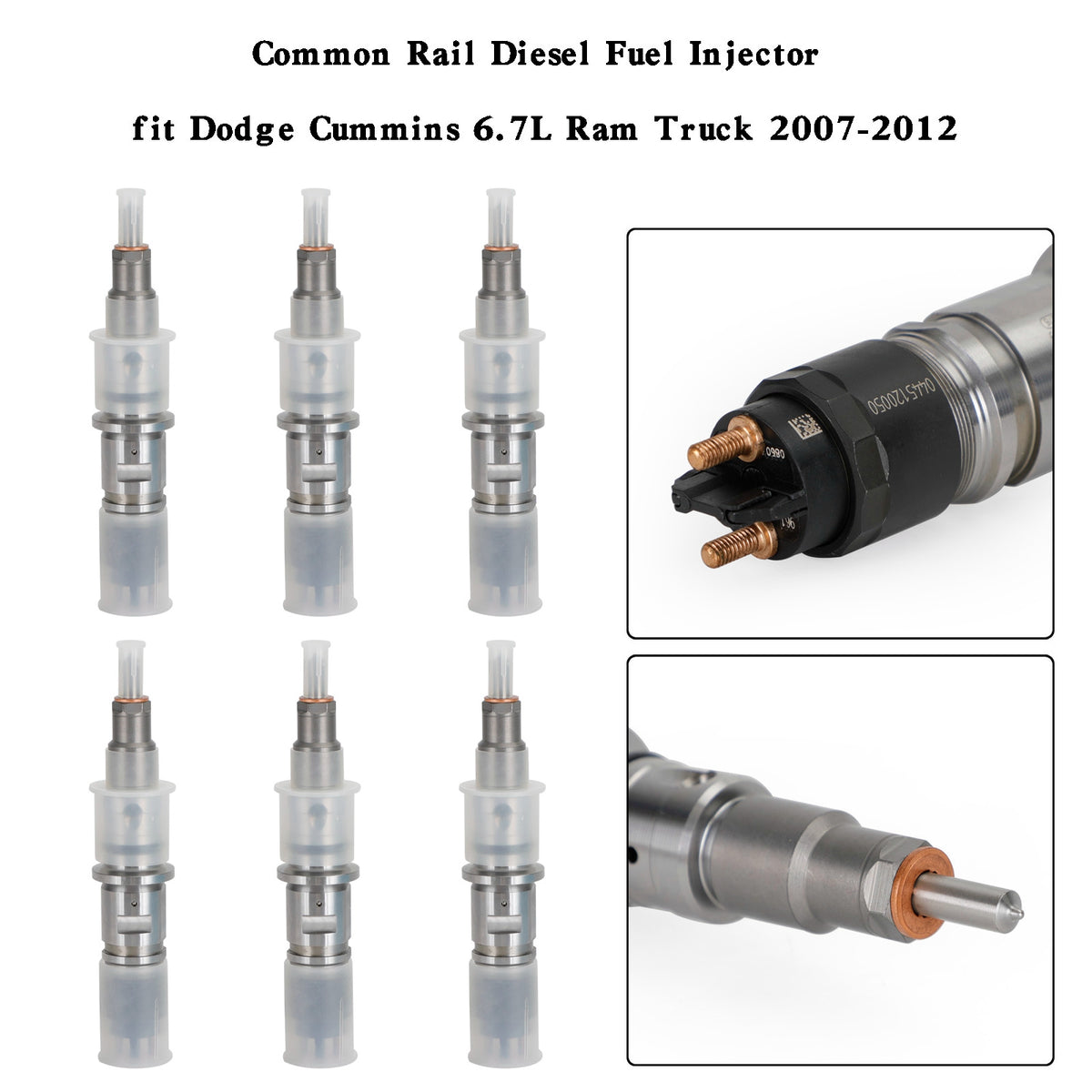 Dodge Cummins 6.7L Ram Truck 2007-2012 6PCS Common Rail Diesel Fuel Injector
