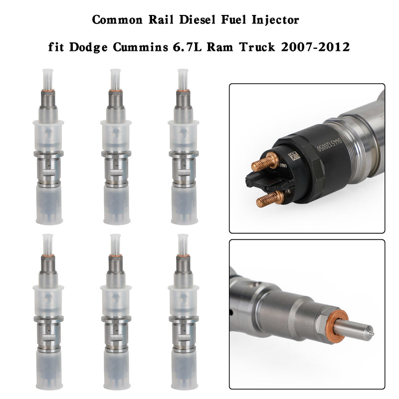 Dodge Cummins 6.7L Ram Truck 2007-2012 6PCS Common Rail Diesel Fuel Injector