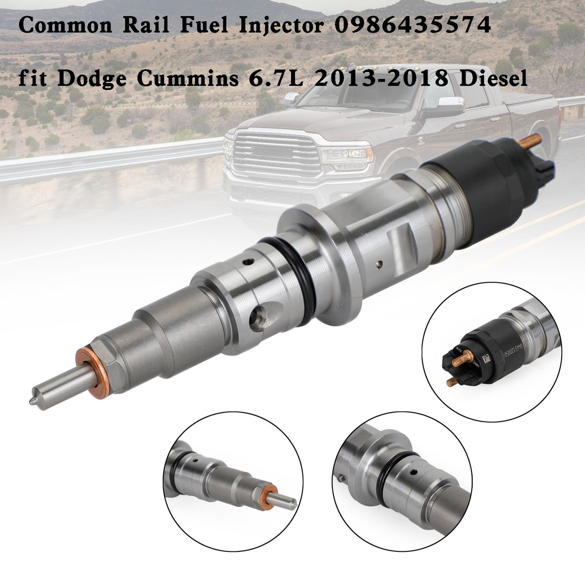 Dodge Cummins 6.7L 2013-2018 Diesel Common Rail Fuel Injector 0986435574