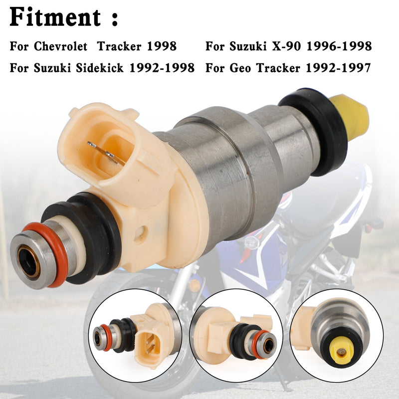 Suzuki Sidekick Tracker X-90 1.6L INP-470 15710-58B00 Fuel Injectors Fit
