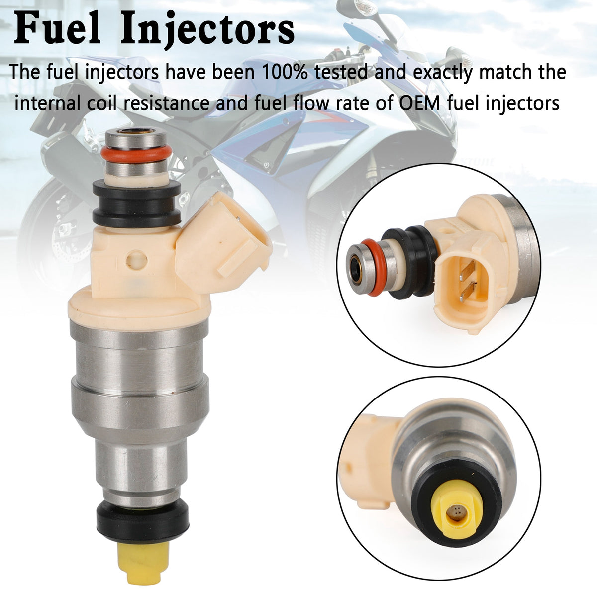 Suzuki Sidekick Tracker X-90 1.6L INP-470 15710-58B00 Fuel Injectors Fit