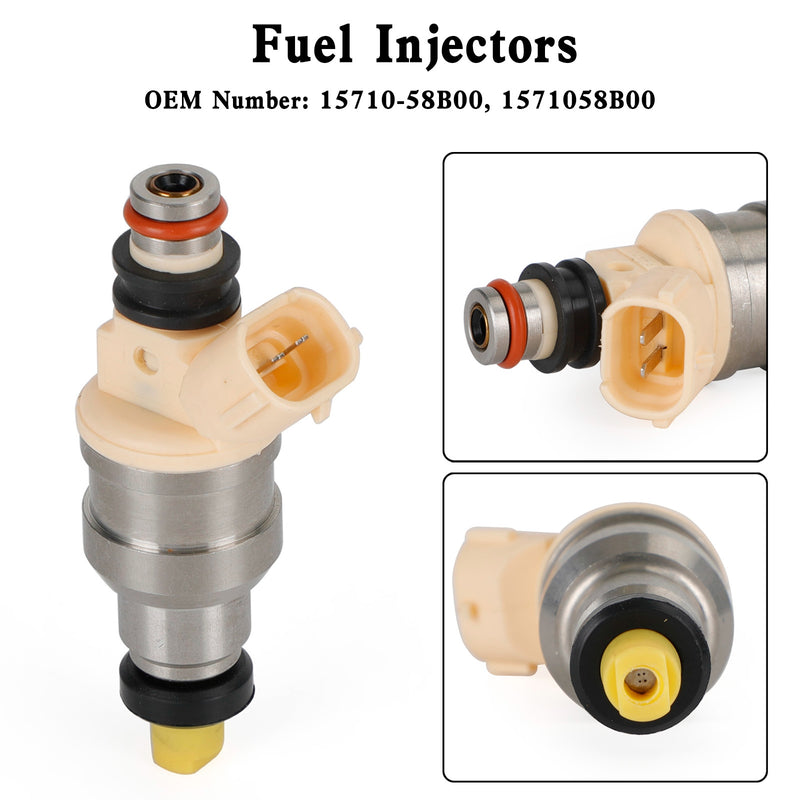 Suzuki Sidekick Tracker X-90 1.6L INP-470 15710-58B00 Fuel Injectors Fit