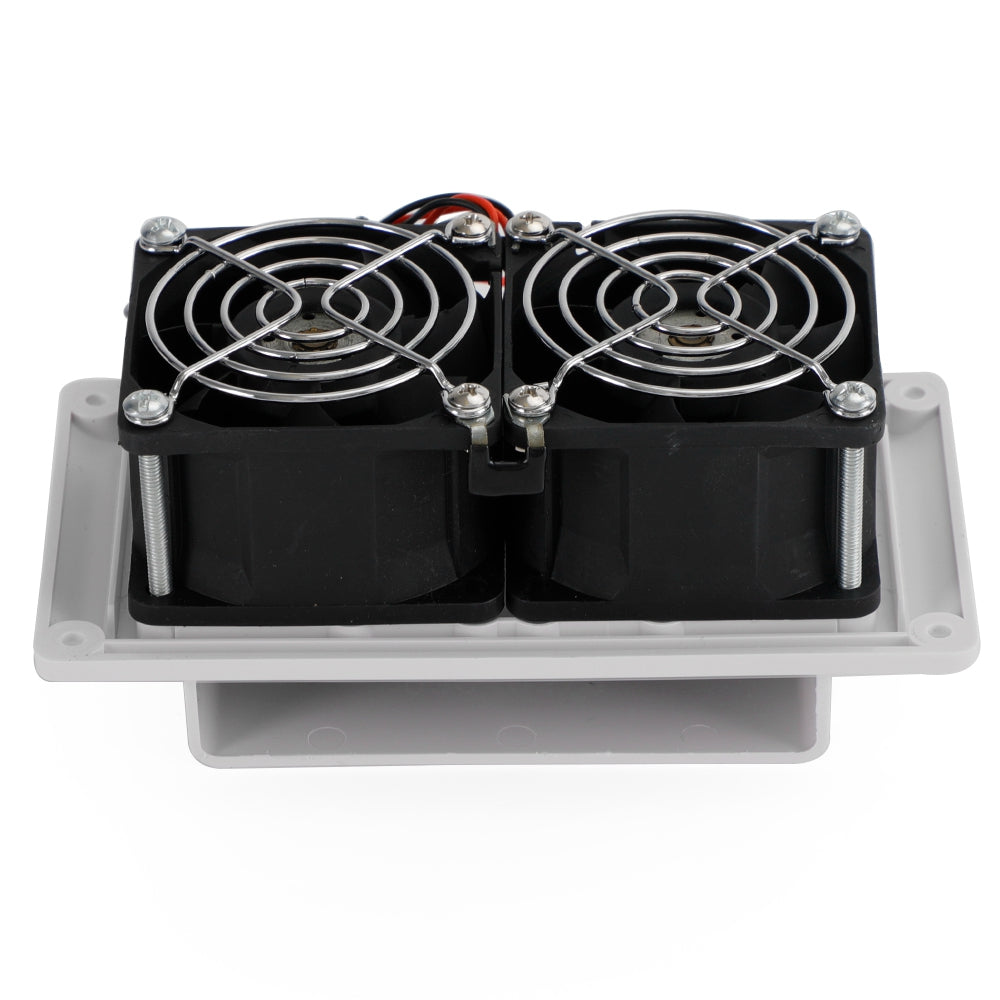 RV Boat Caravan 12V Side Air Cooling Blower Fan Vent Exhaust Ventilation White