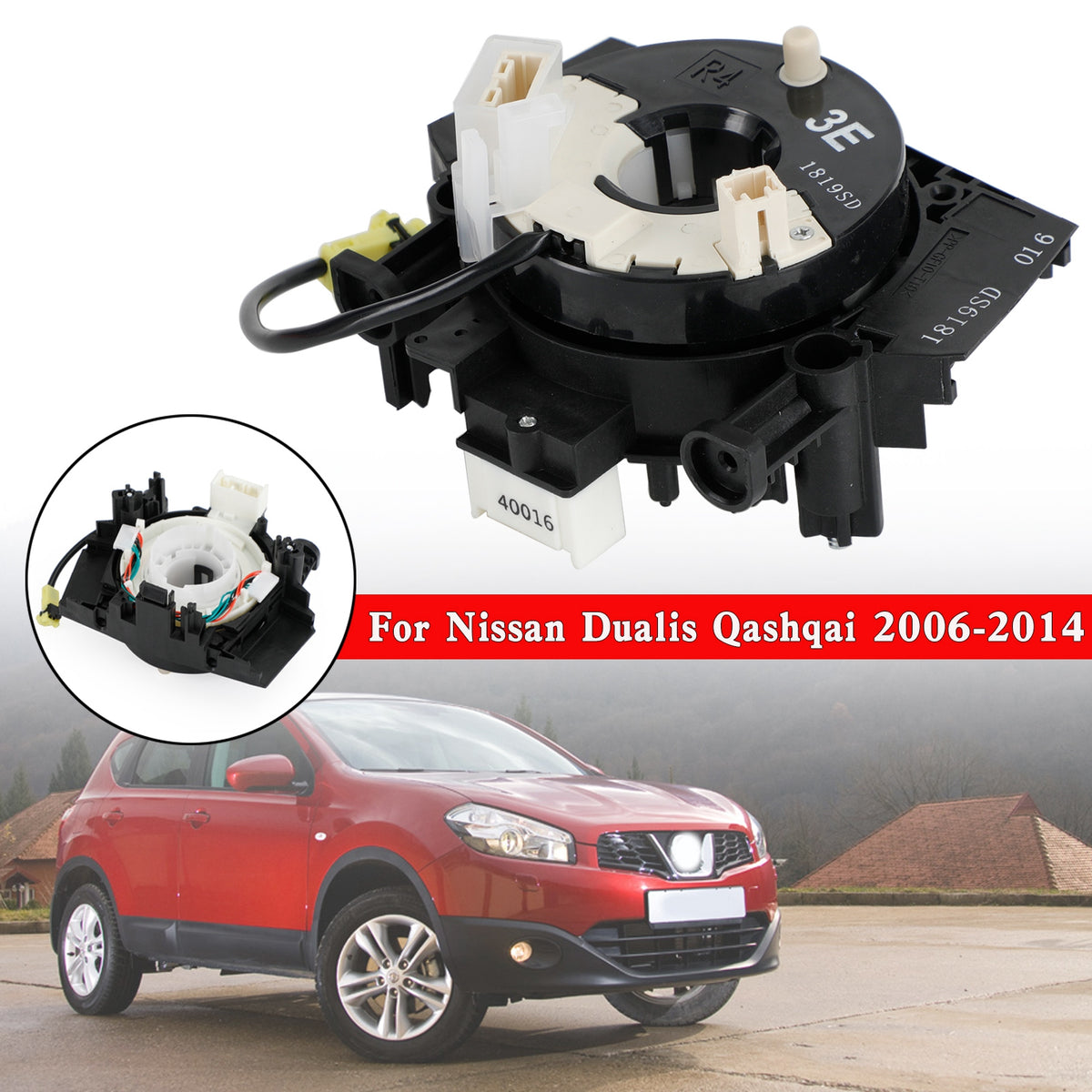 Nissan Dualis Qashqai 2006-2014 Squib Spiral Cable Clock Spring B5567-BT10A