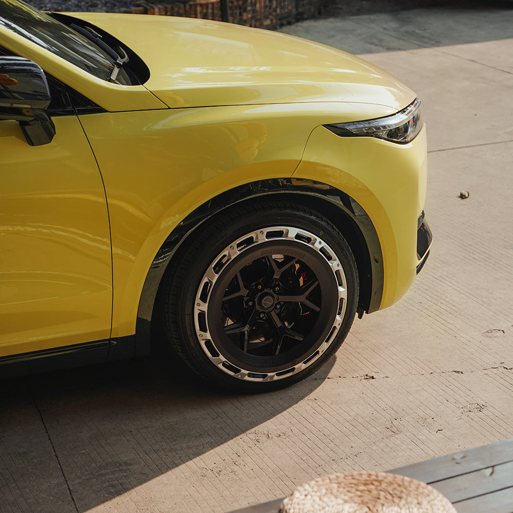 Cloud Dawn Yellow PET Car Wrap Film High Gloss Vehicle Wrap