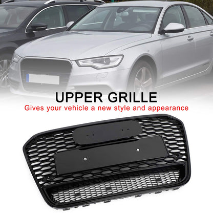 2012-2015 Audi A6 S6 C7 RS6 Style Front Mesh Honeycomb Grille Grill