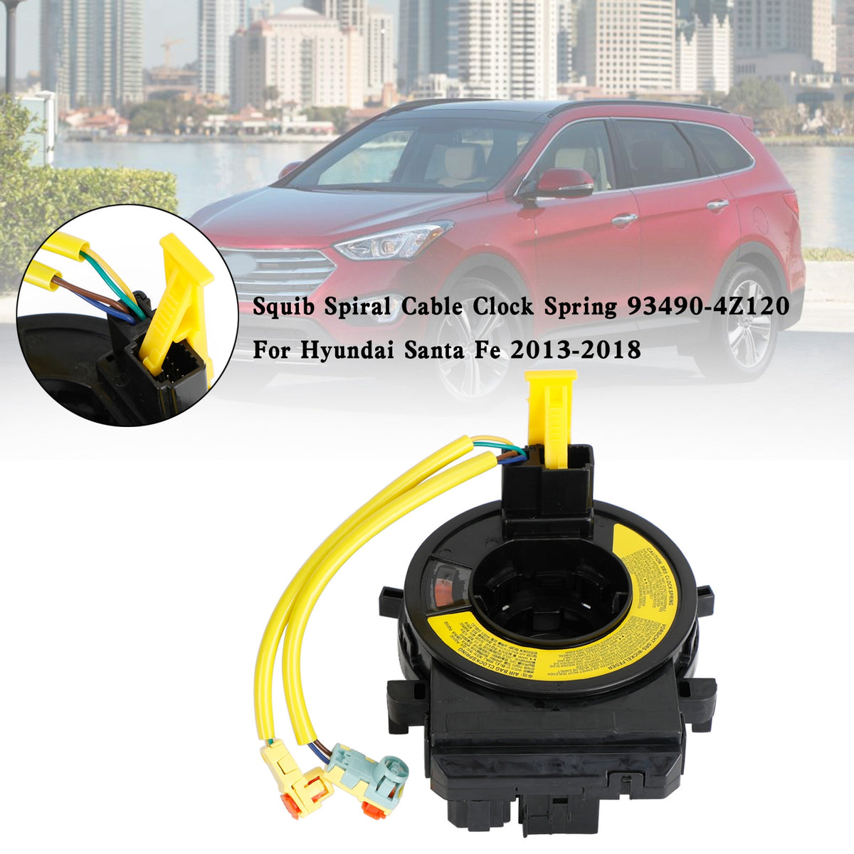 Hyundai Santa Fe 2013-2018 Squib Spiral Cable Clock Spring 93490-4Z120