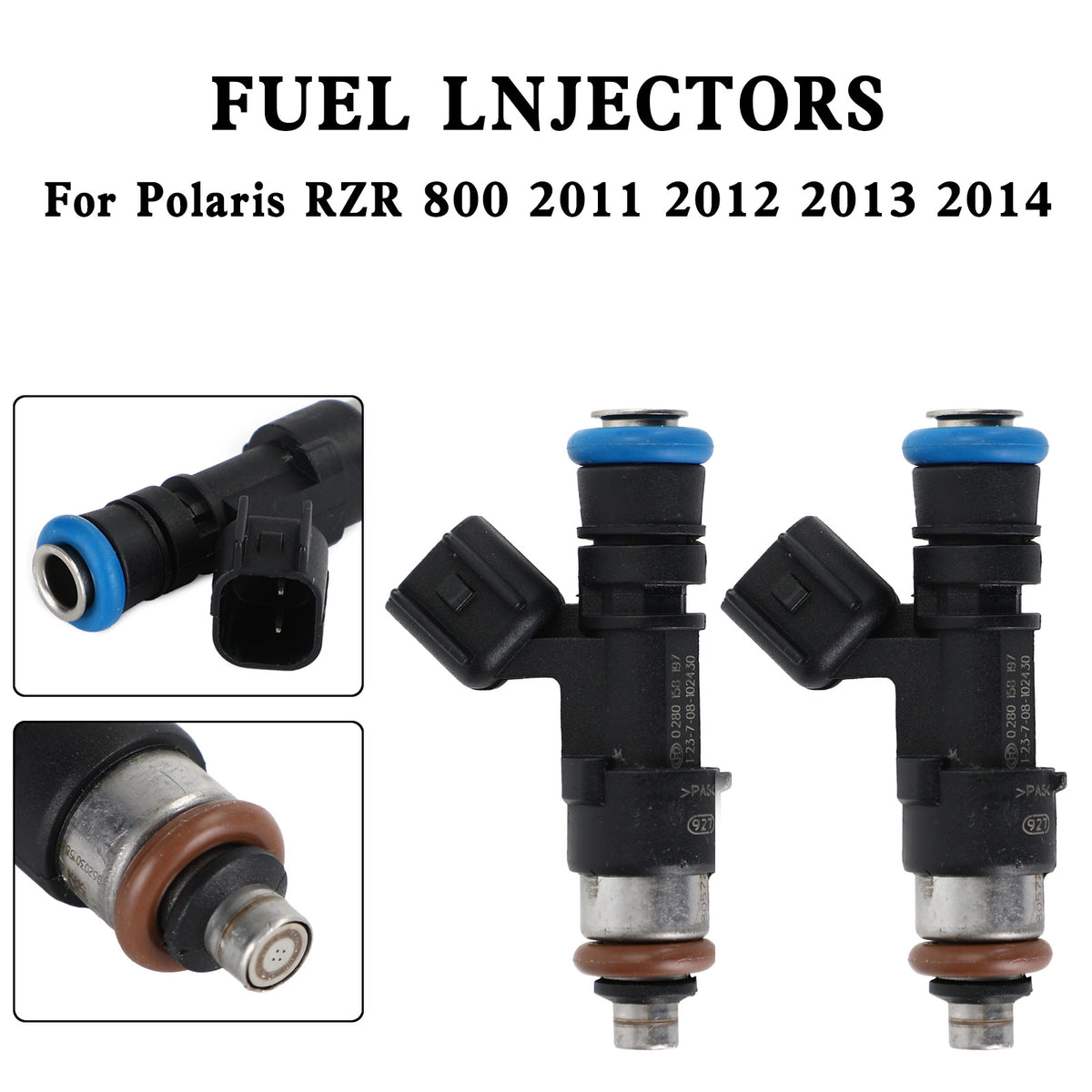 Polaris Ranger XP 800 1204318 0280158197 GX1111IJ117XG 1204319 2PCS Fuel Injectors
