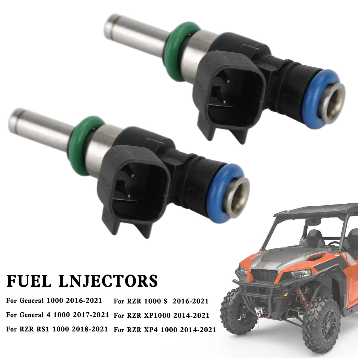 Polaris General RZR RS1 XP1000 2014-2021 2521387 0280158337 2PCS Fuel Injectors