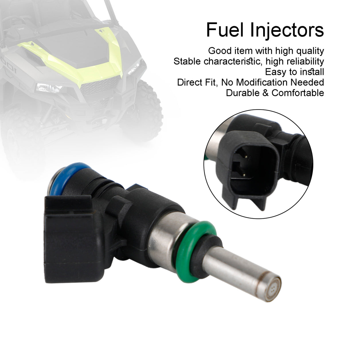 Polaris General RZR RS1 XP1000 2014-2021 2521387 0280158337 2PCS Fuel Injectors