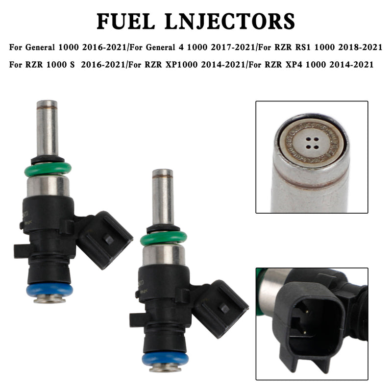 Polaris General RZR RS1 XP1000 2014-2021 2521387 0280158337 2PCS Fuel Injectors