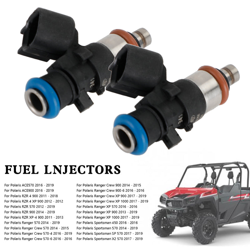 POLARIS Ranger Crew 570 900 XP 2014-2019 0280158258 2521068 2PCS Fuel Injectors