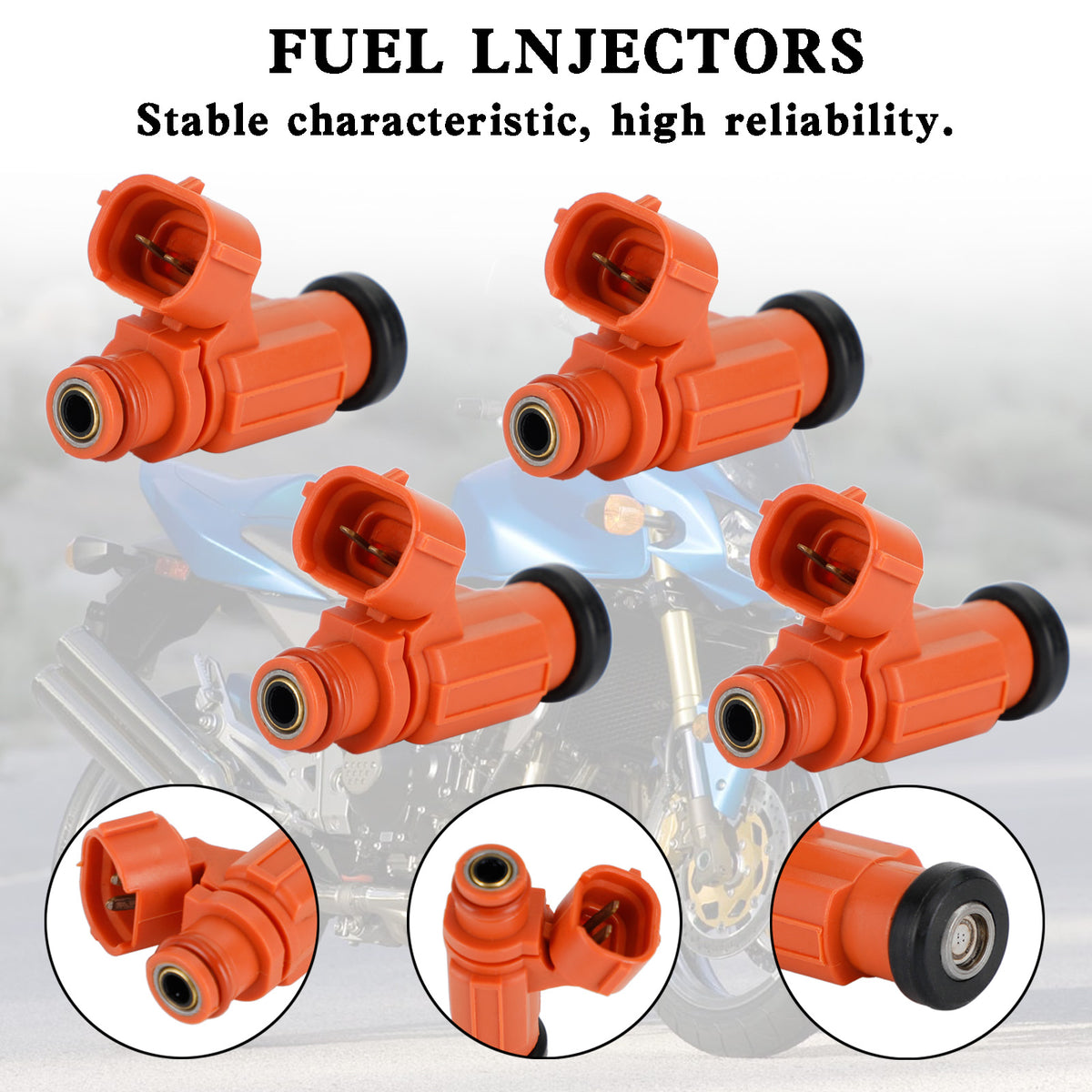 Kawasaki 2003-2014 Teryx Brute Force 750 Z1000 49033-1060 4PCS Fuel Injectors