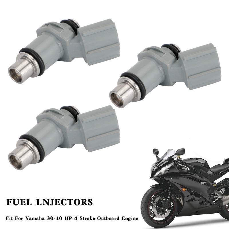 Yamaha Outboard Motor F 30HP 40HP 4 Stroke 6BG-13761-00 3PCS Fuel Injectors