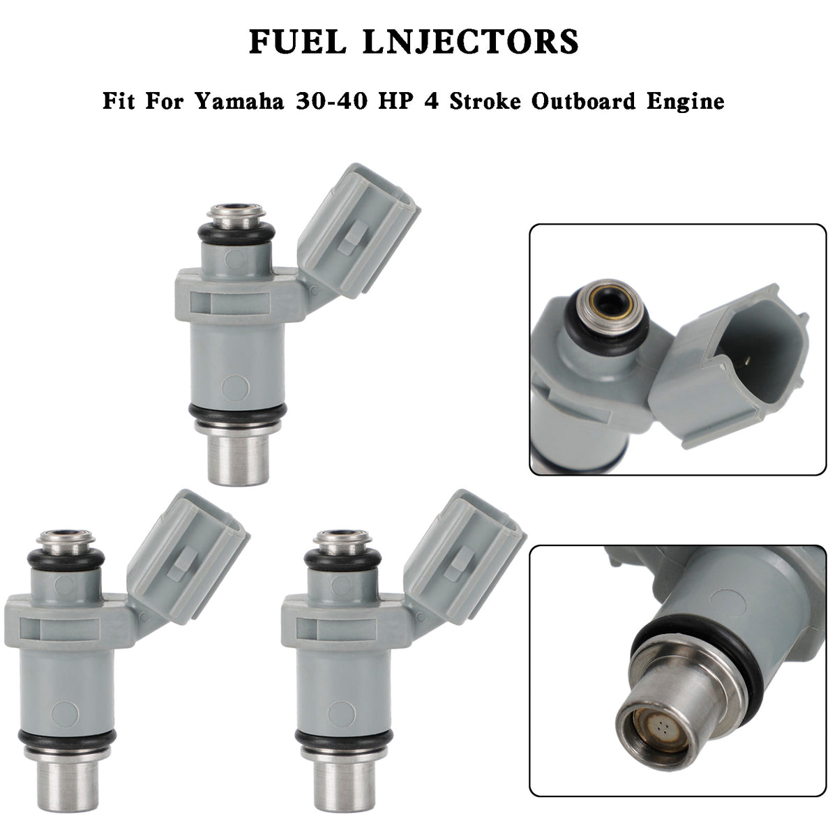 Yamaha Outboard Motor F 30HP 40HP 4 Stroke 6BG-13761-00 3PCS Fuel Injectors