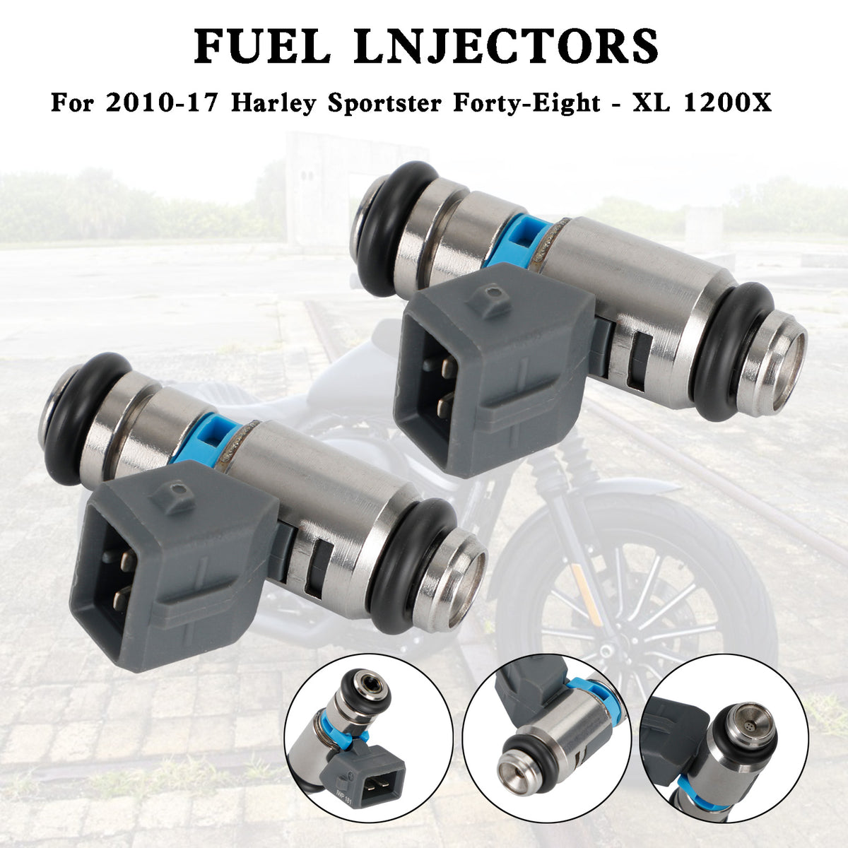 Sportster Custom XL IWP181 27706-07A 994635-3731 2PCS Fuel Injectors