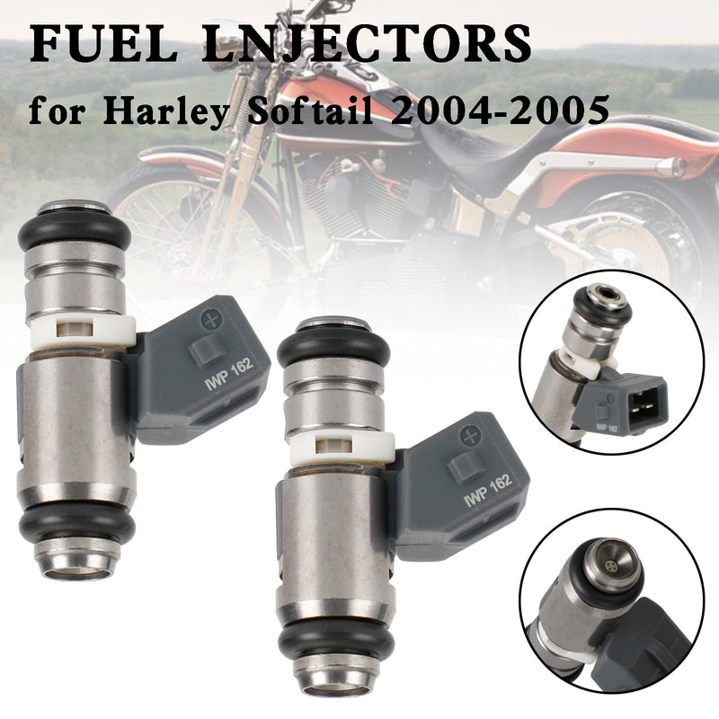 Dyna FLH FLT 2001-2010 IWP162 28040151A IWP-162 2PCS Fuel Injectors