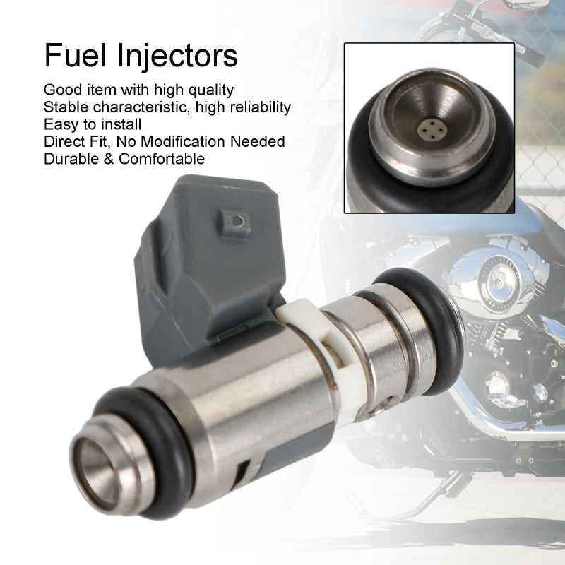 Dyna FLH FLT 2001-2010 IWP162 28040151A IWP-162 2PCS Fuel Injectors