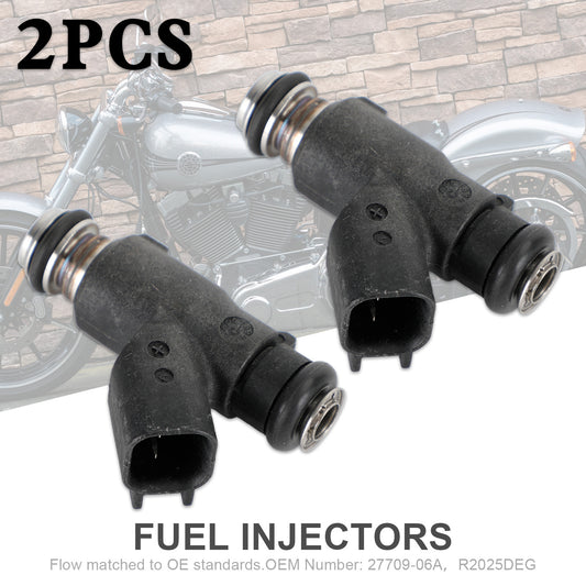 Road King Street Glide R2025DEG 2PCS Fuel Injectors 27709-06A