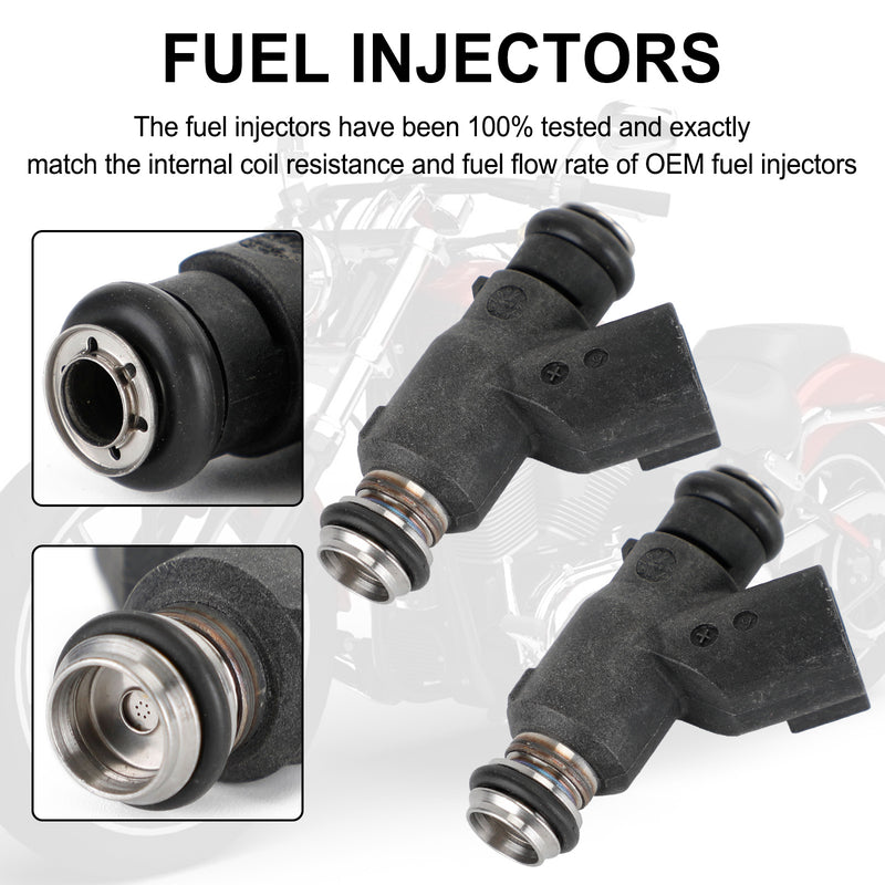 Road King Street Glide R2025DEG 2PCS Fuel Injectors 27709-06A