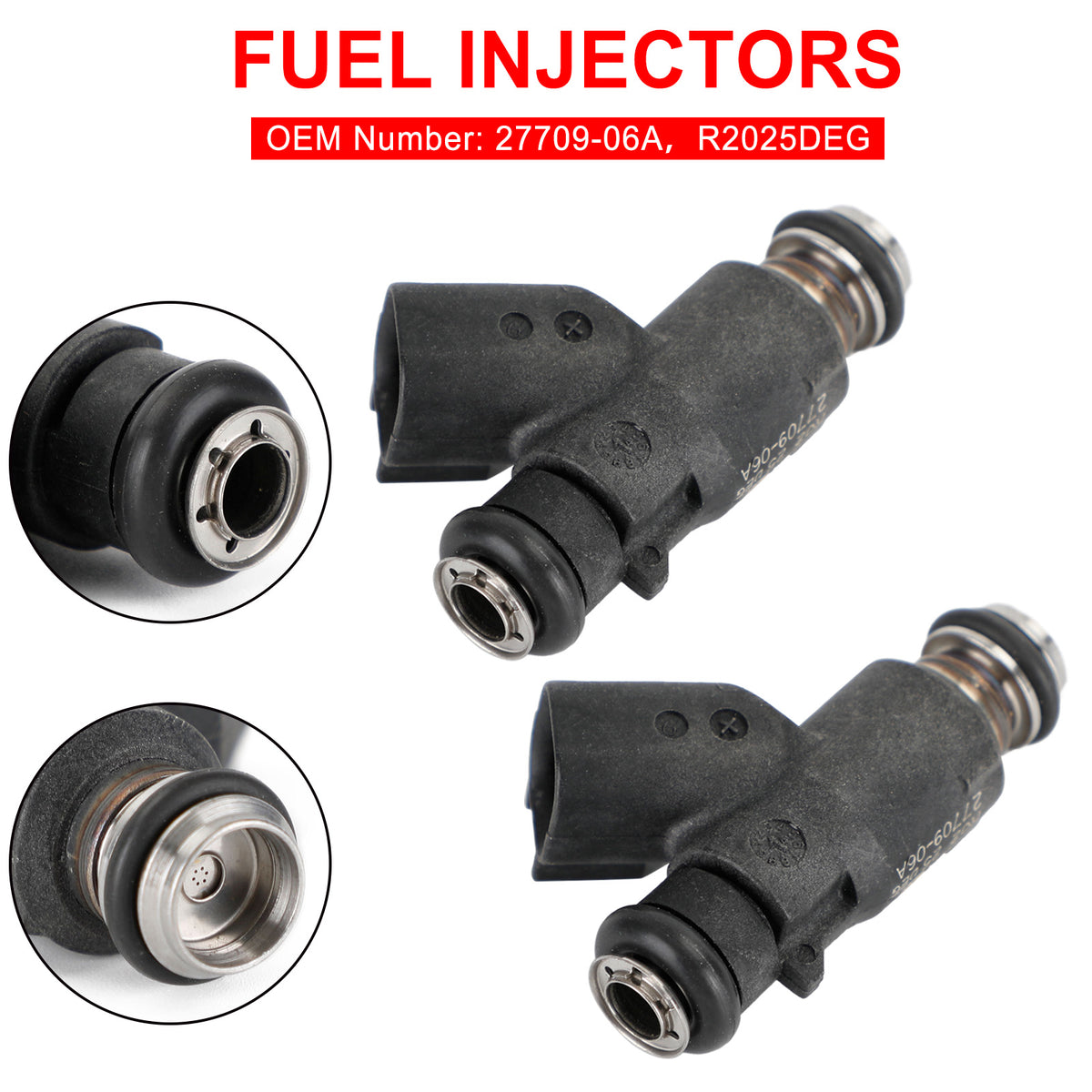 Road King Street Glide R2025DEG 2PCS Fuel Injectors 27709-06A