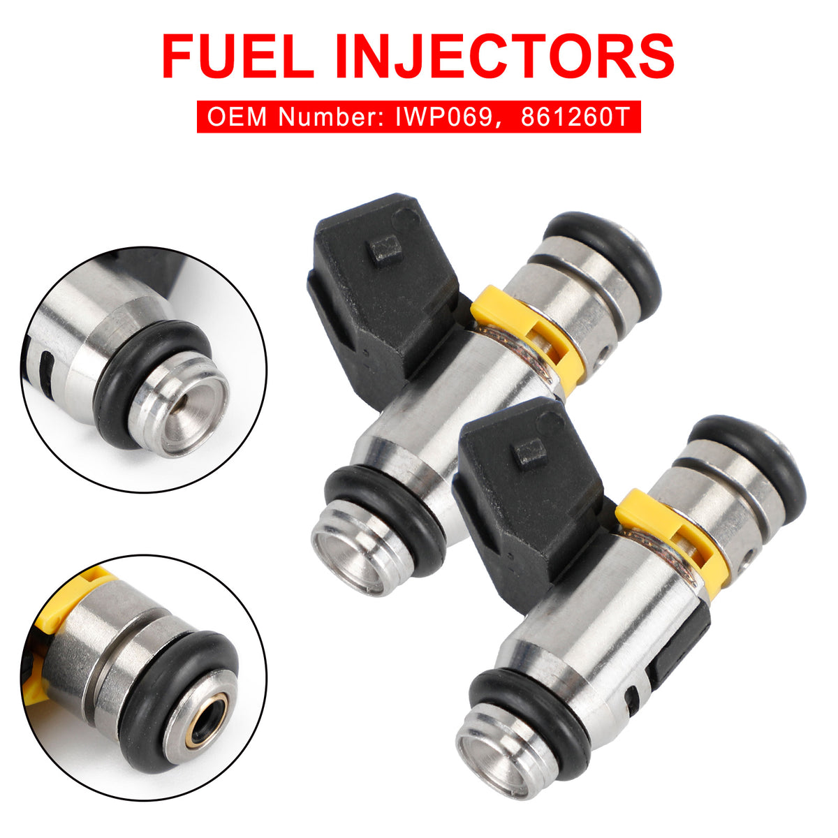 Fiat Marine Mercruiser IWP069 2PCS Fuel Injectors 861260T