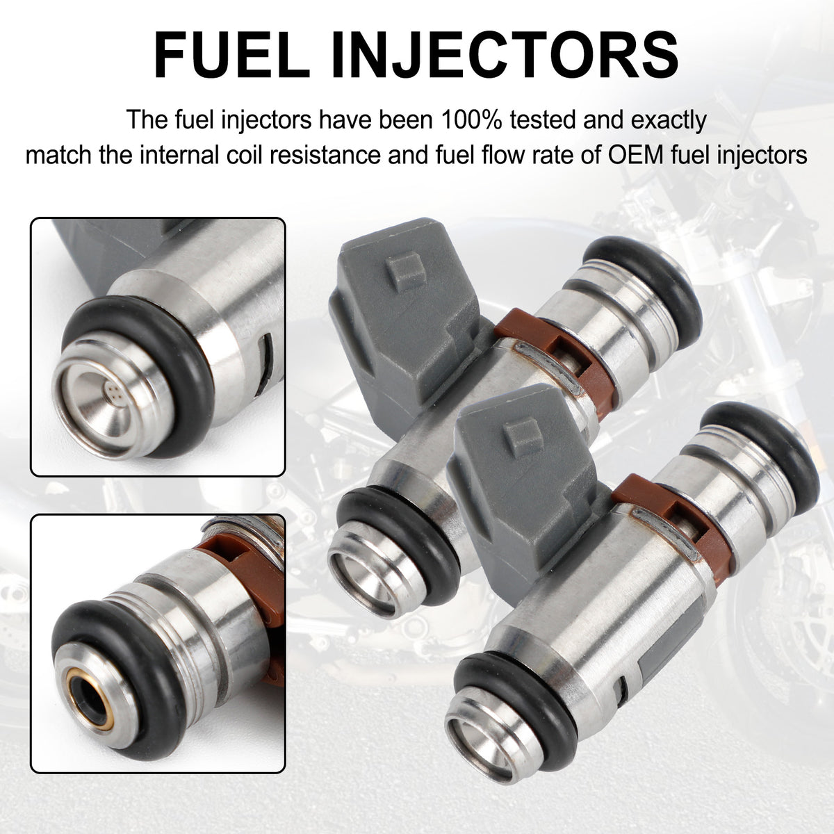2PCS FUEL INJECTOR IWP043 FOR DUCATI MOTORCYCLES Supersport MH900 Monster 75112043