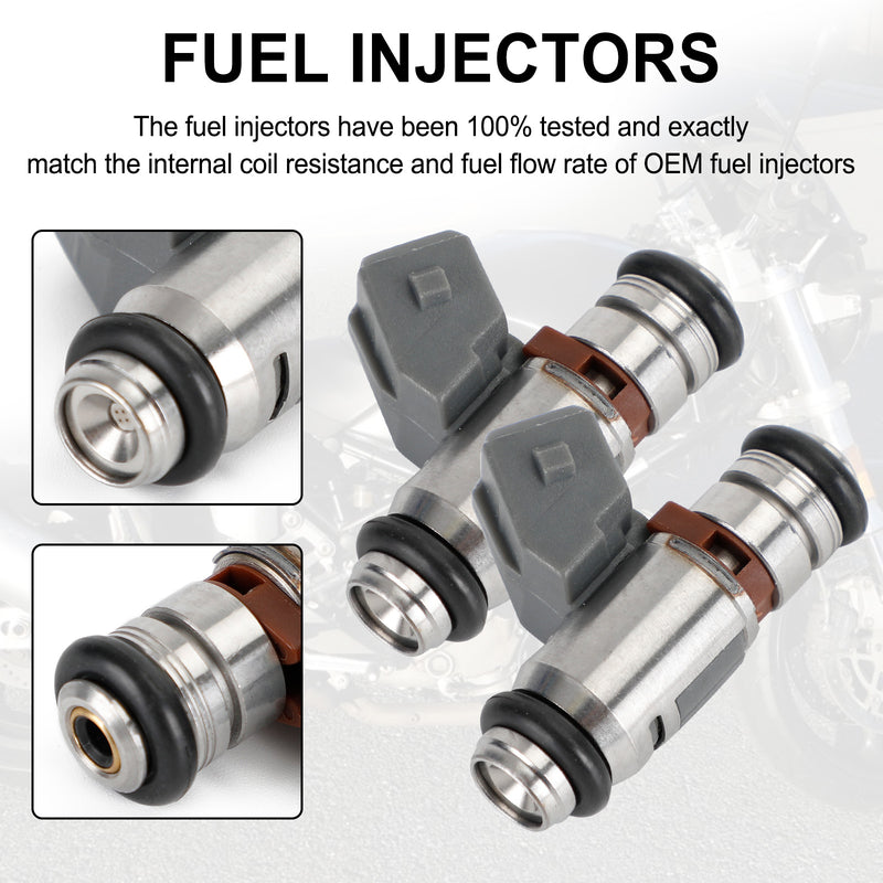 2PCS FUEL INJECTOR IWP043 FOR DUCATI MOTORCYCLES Supersport MH900 Monster 75112043