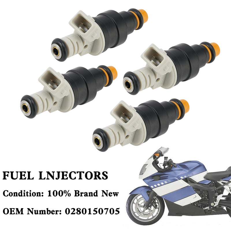 BMW K1 K100 K1100 K1200 RS LT GT 4PCS 0280150941 Fuel Injector 0280150705